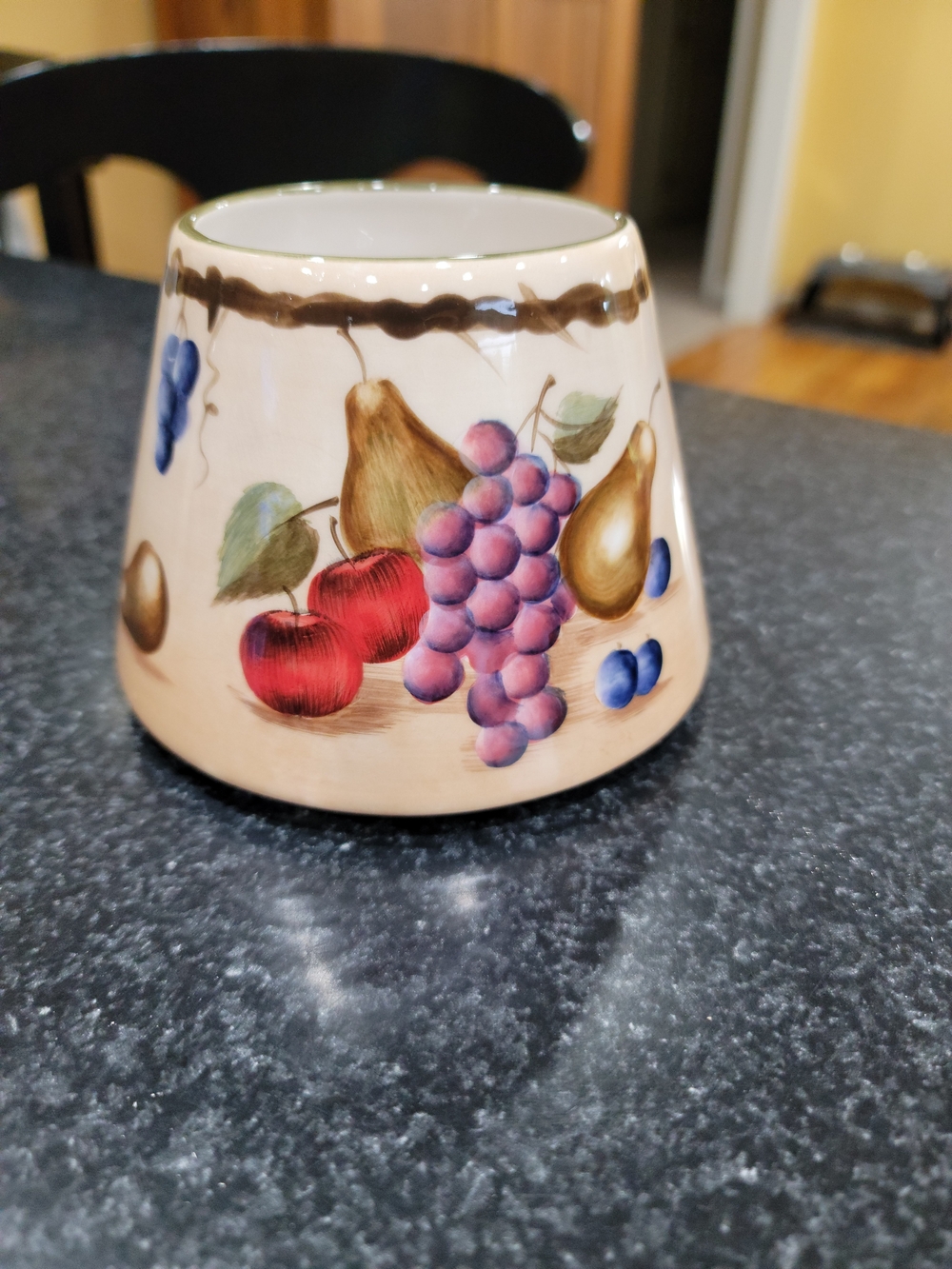 Home Interior Hand Painted Candle Topper Fruit Design